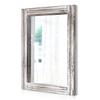 AAZZKANG Large Wall Mirrors 26"x18" Rustic Wood Mirror Rectangle Decorative for Farmhouse Bedroom Bathroom Living Room Dressing Room Home Entryway view 1