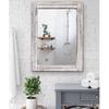 AAZZKANG Large Wall Mirrors 26"x18" Rustic Wood Mirror Rectangle Decorative for Farmhouse Bedroom Bathroom Living Room Dressing Room Home Entryway view 4