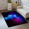 Colorful Galaxy Starry Sky Area Rug Pad 6'9' for Kids Room Outer Space Theme Floor Mat Washable Non-Slip Teens Bedroom Carpets Playmats view 1