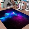 Colorful Galaxy Starry Sky Area Rug Pad 6'9' for Kids Room Outer Space Theme Floor Mat Washable Non-Slip Teens Bedroom Carpets Playmats view 2