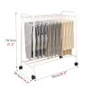 DONGYUE Removable Trouser Storage RackFloor-Standing Closet Storage Rack, with 4 Locking Wheels Household Multi-Layer Clothing Trousers Rack, Holds Jeans/Ties/Scarf view 2