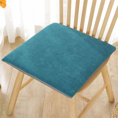 HomeLoft Basics 2Pcs Dining Chair Seat Cushions with Ties, Comfortable Thick Square Removable Cover Anti-Slip Chair Seat Pads for Living Room Garden Office Coffee Shop,K,50*50cm(4pcs)