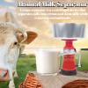 Arsor Milk Cream Centrifugal Separator, Manual Milk Separating Machine Lightweight Aluminum Alloy Butter Milkshake Separator for Farm Goats Sheep Cows Milk Home Dairy view 2