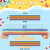 Boao 8 Pack Towel Bands for Beach Chair, Pool & Cruise Essentials, Elastic and Windproof, Towel Chair Clips Lounge Strap Holder, Cruise Ship Accessories (Stripe) view 2