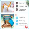 Boao 8 Pack Towel Bands for Beach Chair, Pool & Cruise Essentials, Elastic and Windproof, Towel Chair Clips Lounge Strap Holder, Cruise Ship Accessories (Stripe) view 4