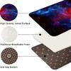 ZSSZO Blue Red Galaxy Nebula Space Area Rugs 6'9' Universe Starry Sky Flannel Throw Pad Washable Floor Mat for Kids Boys Bedroom Home Decor view 4