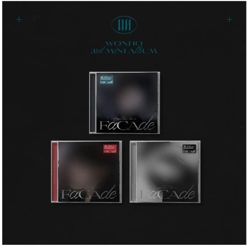 DREAMUS Monsta X Wonho FACADE 3rd Mini Album Jewel Version Contents+Poster On Pack+Tracking Sealed (SET(01+02-03))