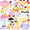 KatchOn, Ice Cream Photo Booth Props - Pack of 31 | Ice Cream Photo Props for Ice Cream Party Decorations | Ice Cream Birthday Party Decorations | Ice Cream Props, Ice Cream Decorations for Party view 1