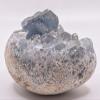2.7" 335g Ice Sky Blue Celestite Cluster Egg Polished Natural Sparkling Celestine Gemstone Druzy Crystal Mineral Geode Specimen - Madagascar view 3