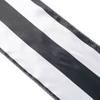 5 Pcs Black and White Satin Stripe Chair Sashes Wedding Party Decorations view 4