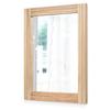 AAZZKANG Rustic Mirrors for Wall with Rectangular Wood Frame Decorative for Farmhouse Bedroom Bathroom Living Room Home Office view 1