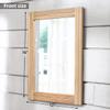 AAZZKANG Rustic Mirrors for Wall with Rectangular Wood Frame Decorative for Farmhouse Bedroom Bathroom Living Room Home Office view 2
