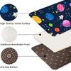 ZSSZO Large Blue Universe Area Rugs for Kids Room Bedroom 6'9' Universe Outer Space Throw Rug Washable Non-Slip Playroom Starry Sky Floor Mats view 4
