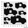 Sweet Prints Inc Pickup Truck with Pumpkins Cookie Cutter - Dishwasher Safe (3" wide) view 3
