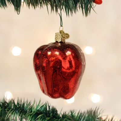 Beautiful Old World Christmas RED Delicious Apple Glass Fruit Christmas Ornament 28098 31052022