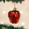 Beautiful Old World Christmas RED Delicious Apple Glass Fruit Christmas Ornament 28098 31052022 view 1