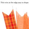 2 Pack Fall Bows for Wreaths Decorations for Home, Halloween Tree Topper Bow, Thanksgiving Bow with Orange Buffalo Plaid Burlap Front Door Outdoor view 3