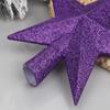 YYCRAFT Glitter Star Tree Topper Christmas Decoration-6 Inch,Purple view 2