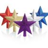 YYCRAFT Glitter Star Tree Topper Christmas Decoration-8 Inch,Purple view 3