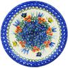 Polmedia Polish Pottery Lunch Plate UNIKAT - Flutters In The Wind Pattern Handmade in Boleslawiec Poland by Ceramika Dalia + Certificate of Authenticity view 1