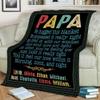 NAZENTI Father Blanket Personalized Papa Blanket, Eagle Flag Blanket - We Hugged This Blanket Custom Blanket for Daddy with Nickname, Fathers Day Blanket, Birthday Gifts for Papa 30x40 50x60 60x80 view 2
