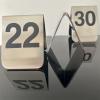 10 Pcs Metal Place Cards Stackable Tent Style Table NumbersPlace Card Holders for Celebration Wedding Party Restaurants Cafes Bars Gatherings meeting Room Board Game Serial (Medium 21-30, Black) view 2