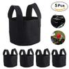 Plants Growing Bag,Garden Plant Bags,Vegetable Flower Aeration Planting Pot Container,Aeration Fabric Pots with Handles for Vegetables Flower Fruit (XS), Garden Plant Bags,Plants Growing Bag,Vege view 2