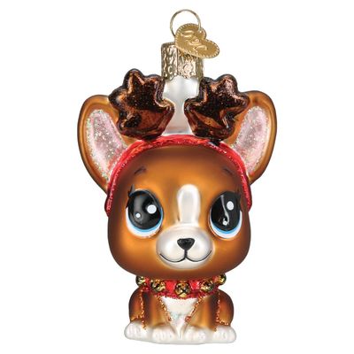 Old World Christmas Roxie Glass Blown Ornament for Christmas Tree