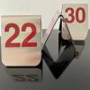 10 Pcs Metal Place Cards Stackable Tent Style Table NumbersPlace Card Holders for Celebration Wedding Party Restaurants Cafes Bars Gatherings meeting Room Board Game Serial (Medium 21-30, Red) view 2