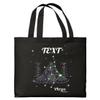 Zodiac Gifts For Women Virgo Personalized Zodiac Sign Virgo Constellation Personalized Black Canvas Tote Bag view 1