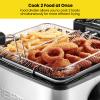 Chefman 4.5L Dual Cook Pro Deep Fryer with Basket Strainer and Removable Divider, Jumbo XL Size, Adjustable Temp & Timer, Perfect for Chicken, Fries, Chips and More, Easy to Clean, Stainless Steel view 4