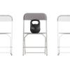 BizChair Big and Tall Commercial Folding Chair - Extra Wide 650LB. Capacity - Durable Plastic - Gray, 4-Pack view 4