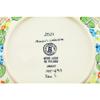 Polmedia Polish Pottery Pasta Bowl 9-inch UNIKAT - Still Meadow Pattern Handmade in Boleslawiec Poland by Ceramika Bona + Certificate of Authenticity view 4