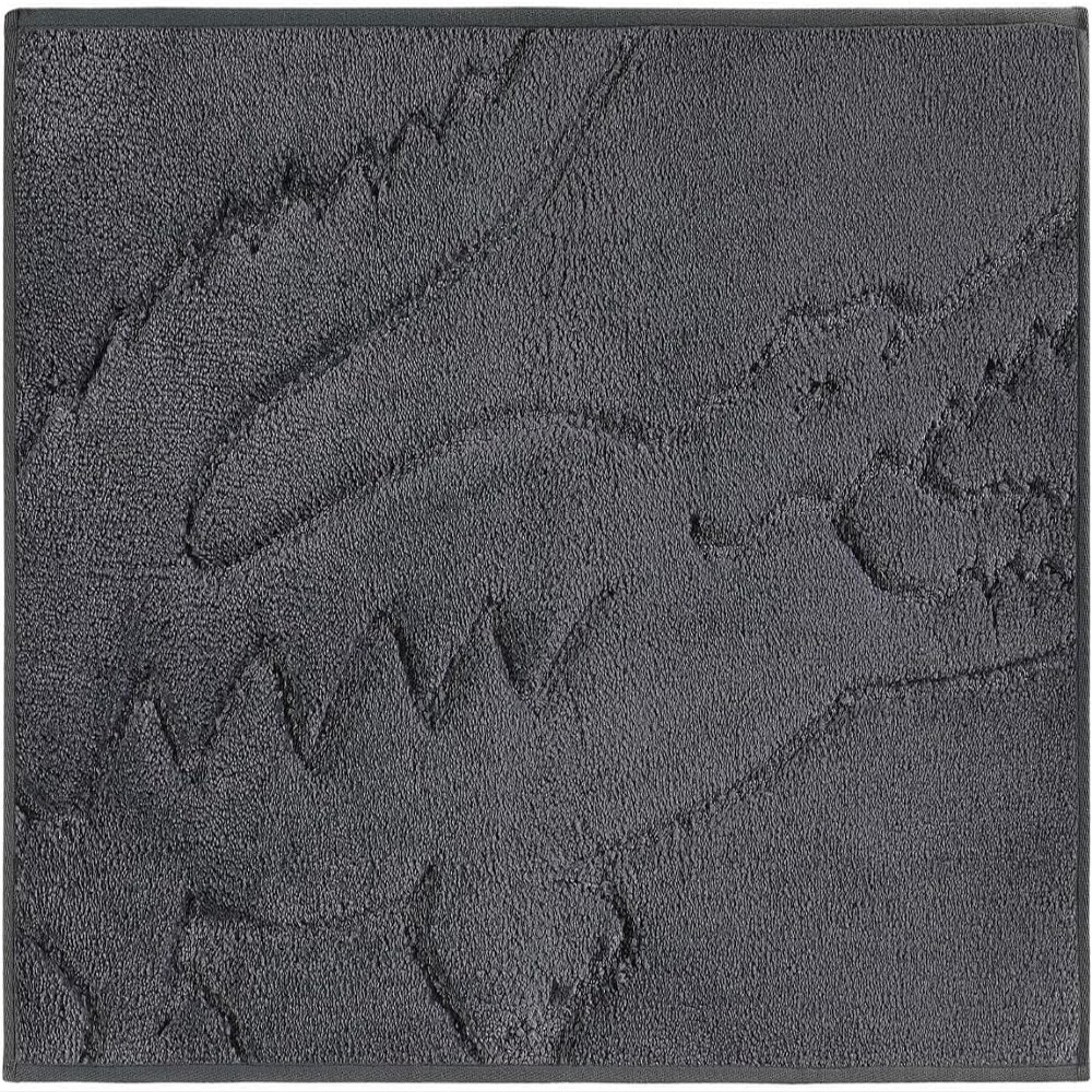 Lacoste Heritage Bath Rug Ultra Soft Quick-Dry Microfiber and Tufted, Super Absorbent with Non-Slip Backing, Signature Crocodile Embossed Design and Stylish Bathroom Mat 20"x32" Meteorite