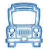 Sweet Prints Inc School Bus Front Cookie Cutter - Dishwasher Safe (3") view 1