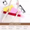 Canvas Tote Bag with Handles for Woman, Reusable Cloth Bag for Groceries and Shopping In Bulk - Blank Cotton Tote Bag, Suitable for DIY Projects HEAVY DUTY, 16"X14.5" With 4 Gusset, Red 4 Pack view 4