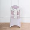 10 Pcs White Satin Chair Sashes Ties Bows Wedding Ceremony Reception Decorations view 3