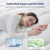 ELEMUSE 3 Inch Cooling Memory Foam Mattress Topper Twin, 2 Inch Pressure-Relieving Memory Foam and 1 Inch Thick Soft Viscose Made from Bamboo Pillow Top for Hot Sleepers, Removable & Washable Cover view 3