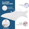 Air Mattress Cover Full Mattress Pad, Thick Quilted Mattress Topper Full, Super Soft Breathable and Noiseless Down Alternative Fiber Pillow Top Mattress Pad (15-23'' Deep Pocket) view 3