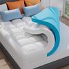 ELEMUSE 3 Inch Cooling Memory Foam Mattress Topper King, 2 Inch Pressure-Relieving Memory Foam and 1 Inch Thick Soft Viscose Made from Bamboo Pillow Top for Hot Sleepers, Removable & Washable Cover view 1