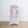 10 Pcs Lavender Satin Chair Sashes Ties Bows Wedding Party Reception Decorations view 3