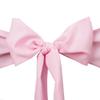10 Pcs Pink Polyester Chair Sashes Ties Bows Wedding Party Ceremony Decorations view 1