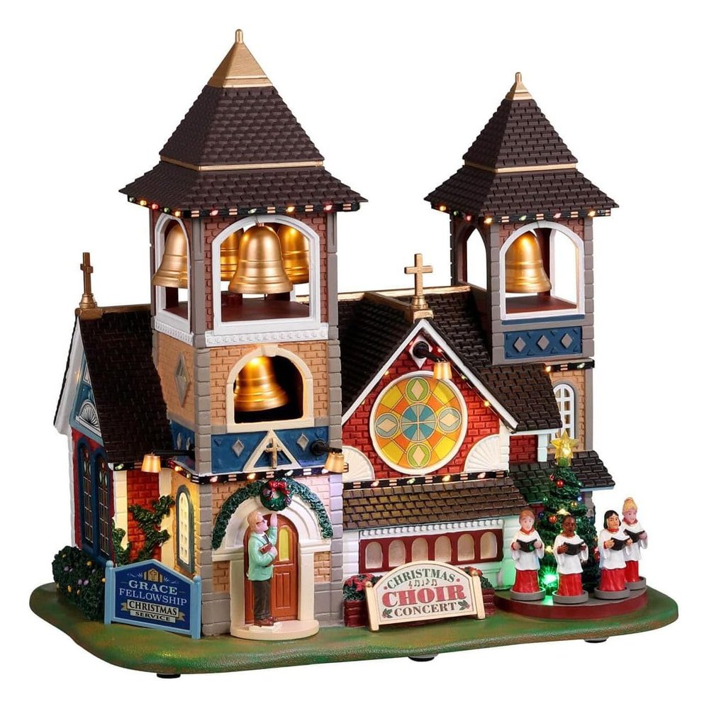 Lemax Village Collection Christmas Chimes, with 4.5V Adaptor #25859