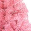 'vidaXL 8ft Pink Artificial Christmas Tree with Stand | PVC Material | Lifelike Appearance | Indoor and Outdoor Holiday Decoration view 4