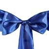 10 Pcs Royal Blue Satin Chair Sashes Ties Bows Wedding Party Reception Decorations view 1