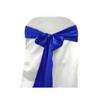 10 Pcs Royal Blue Satin Chair Sashes Ties Bows Wedding Party Reception Decorations view 3