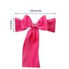 10 Pcs Fuchsia Polyester Chair Sashes Ties Bows Wedding Party Ceremony Decorations view 3