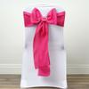 10 Pcs Fuchsia Polyester Chair Sashes Ties Bows Wedding Party Ceremony Decorations view 4
