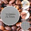 CAFECITO Puck Screen Filter | 51mm Espresso Puck Screen | Silver | Professional 316L Stainless Steel Coffee Filter | 1.7mm Thick | 150 Micron / 100um Multi-Layer Mesh | Reusable Espresso Disc view 2