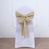 5 Pcs Natural 6" X 108" Faux Burlap Chair Sashes Wedding Decorations view 2